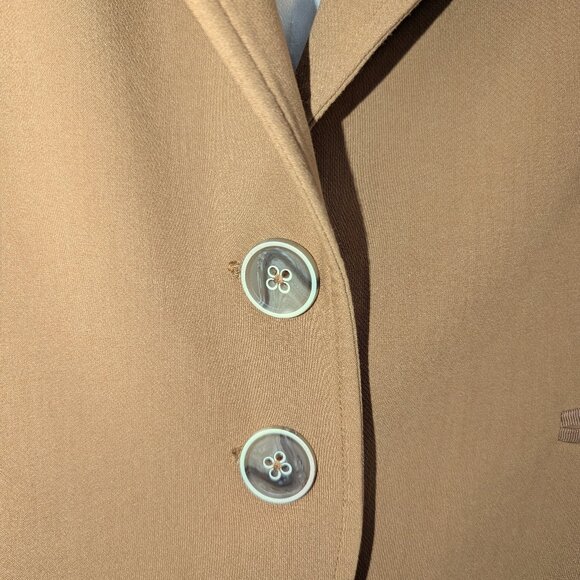 Paige | Chelsee Two-Button Blazer Caramel Tan | Size Large - Picture 4 of 12